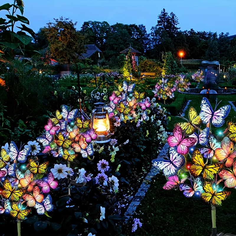 Smart Garden Lighting System - Solar LED Butterfly Garden Lights Waterproof