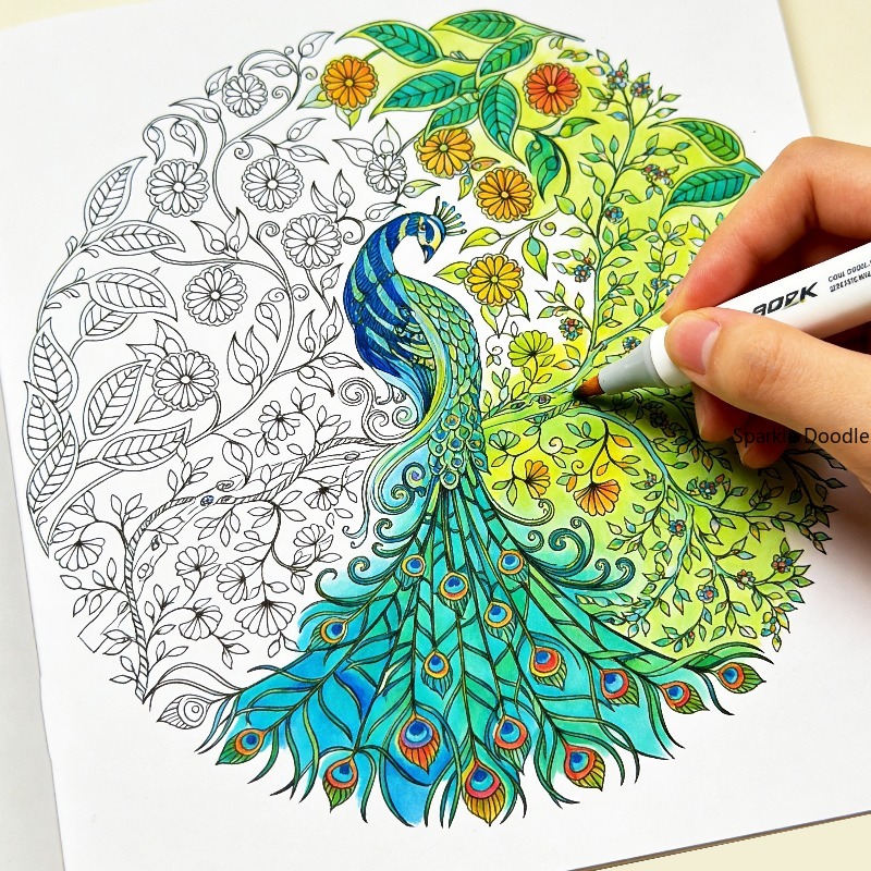 Garden Journal Planner - An Adult Meditation Decompression Graffiti Book,