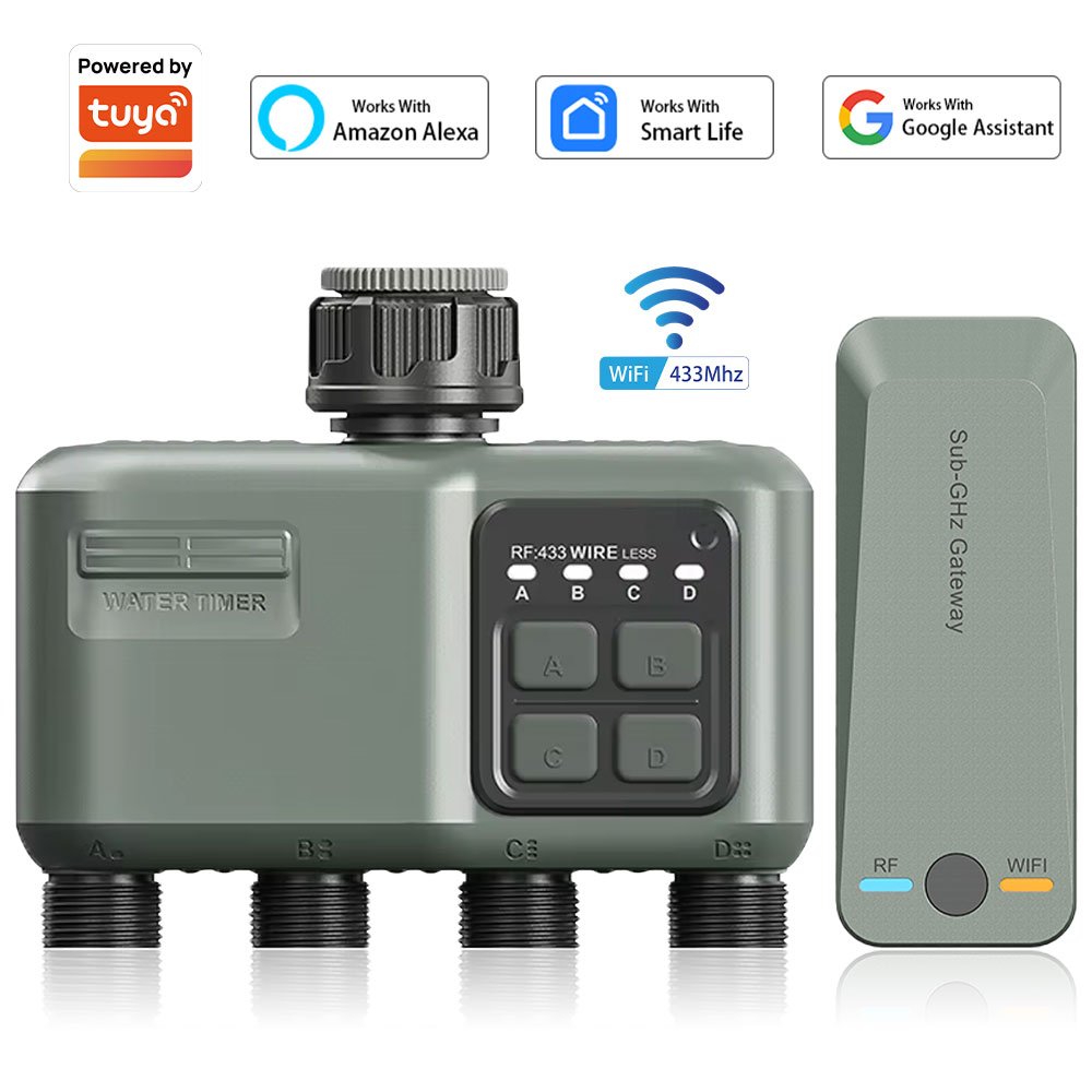 Smart Garden Auk - 4 Outlet Programmable Water Timer for