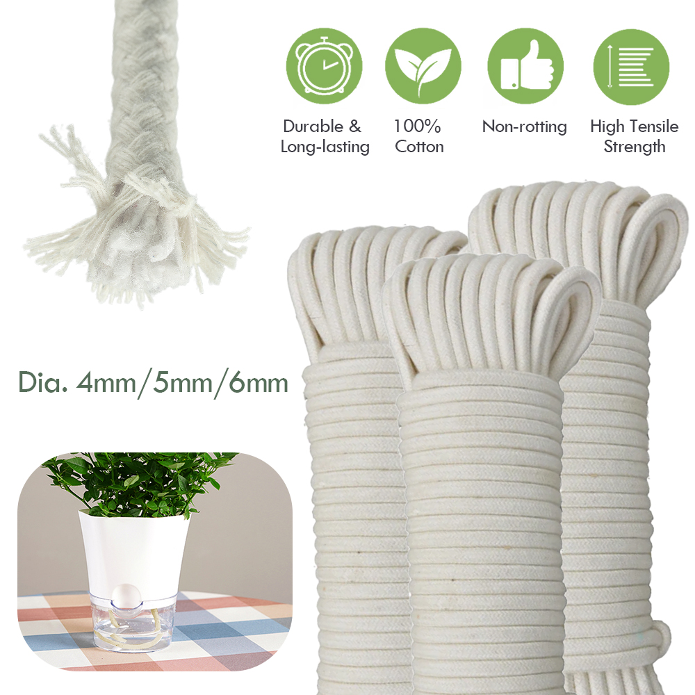 Smart Garden Auk - 4/5/6mm Self Watering Cotton Wick Cord