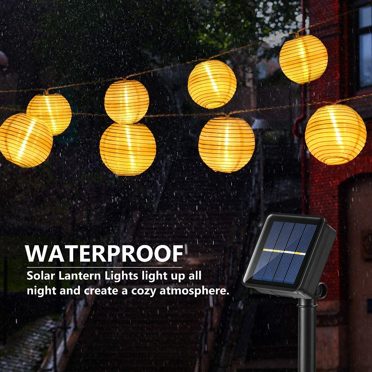 Waterproof Lantern Solar Strin - Smart Garden Lighting System ulasan dan harga