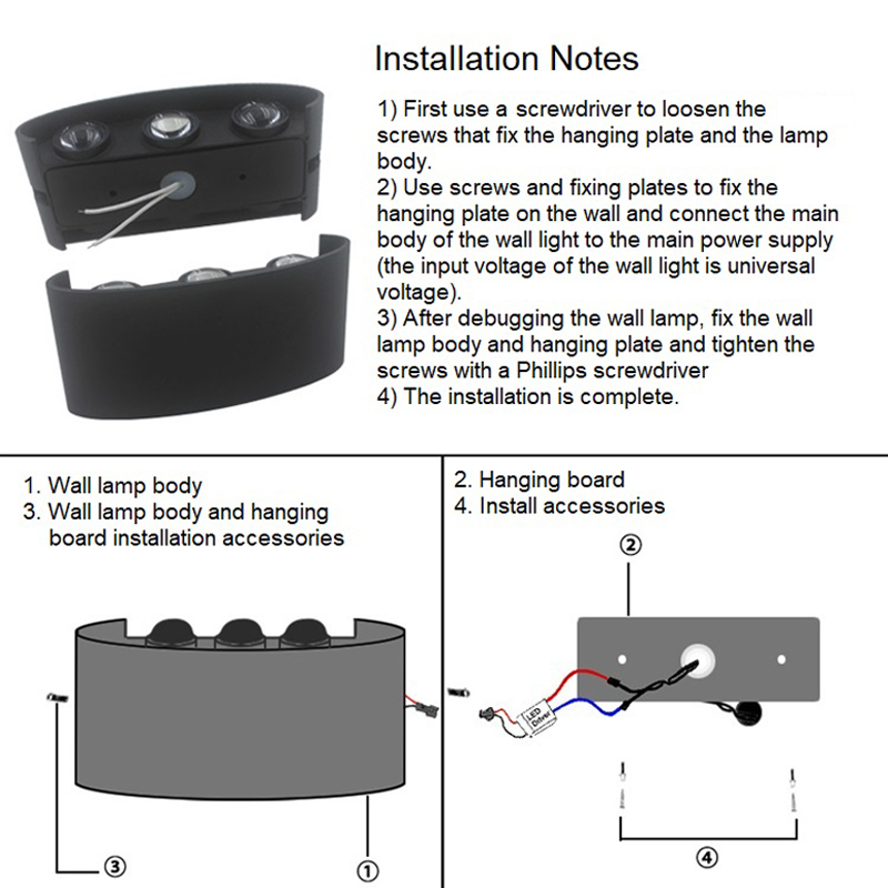 6W 8W RGBW Up Down LED Wall La - Smart Garden Rooms ulasan dan harga