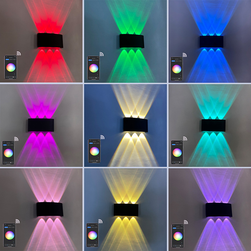 6W 8W RGBW Up Down LED Wall La - Smart Garden Rooms ulasan dan harga
