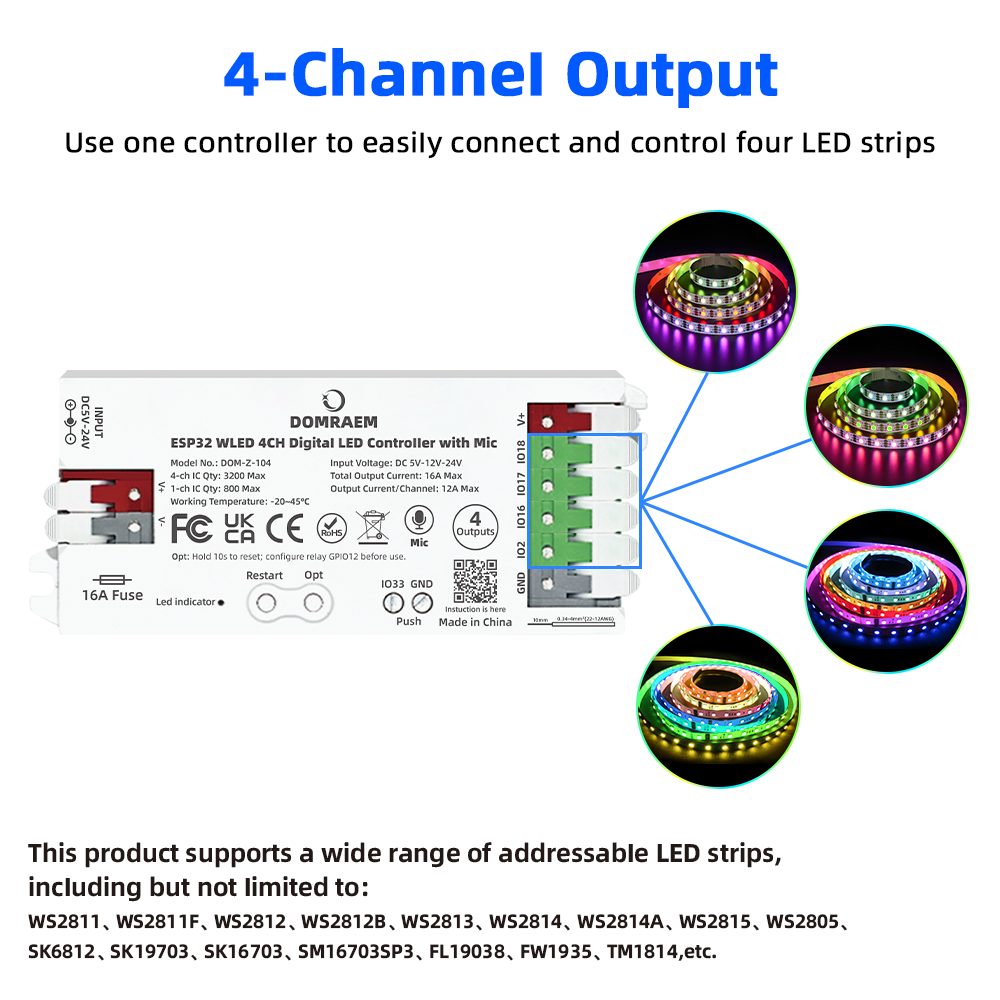 DOMRAEM ESP32 WLED Controller  - Smart Garden Light Controller ulasan dan harga
