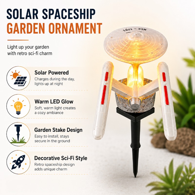 Star Trek USS Enterprise Solar - Smart Garden Lighting System ulasan dan harga