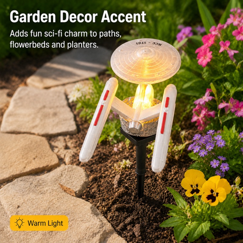 Star Trek USS Enterprise Solar - Smart Garden Lighting System ulasan dan harga