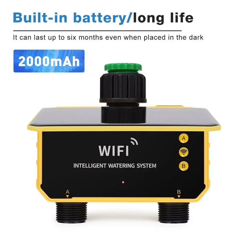 1/2 Outlets WIFI Solar Irrigat - Smart Garden Tap Timer ulasan dan harga