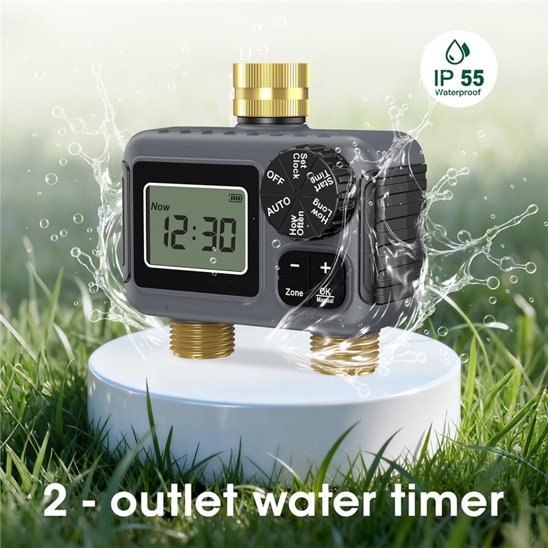 AY14 -Dual Outlets Automatic I - Smart Garden Valve ulasan dan harga