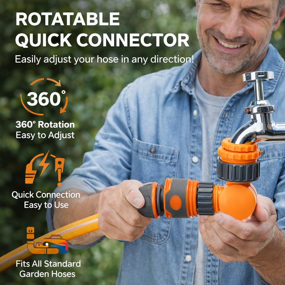 1/2Pcs garden hose connector f - Smart Garden Tap ulasan dan harga