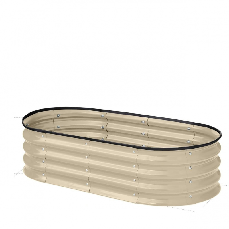 1PCS Oval-shaped Galvanized St - Smart Garden Storage ulasan dan harga