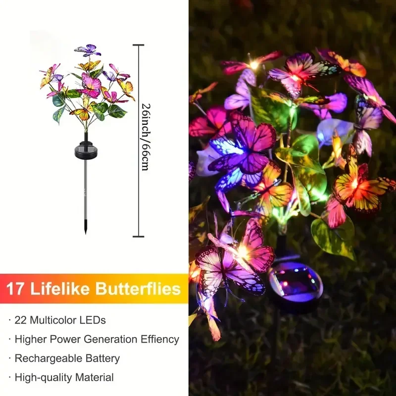 Solar LED Butterfly Garden Lig - Smart Garden Lighting System ulasan dan harga