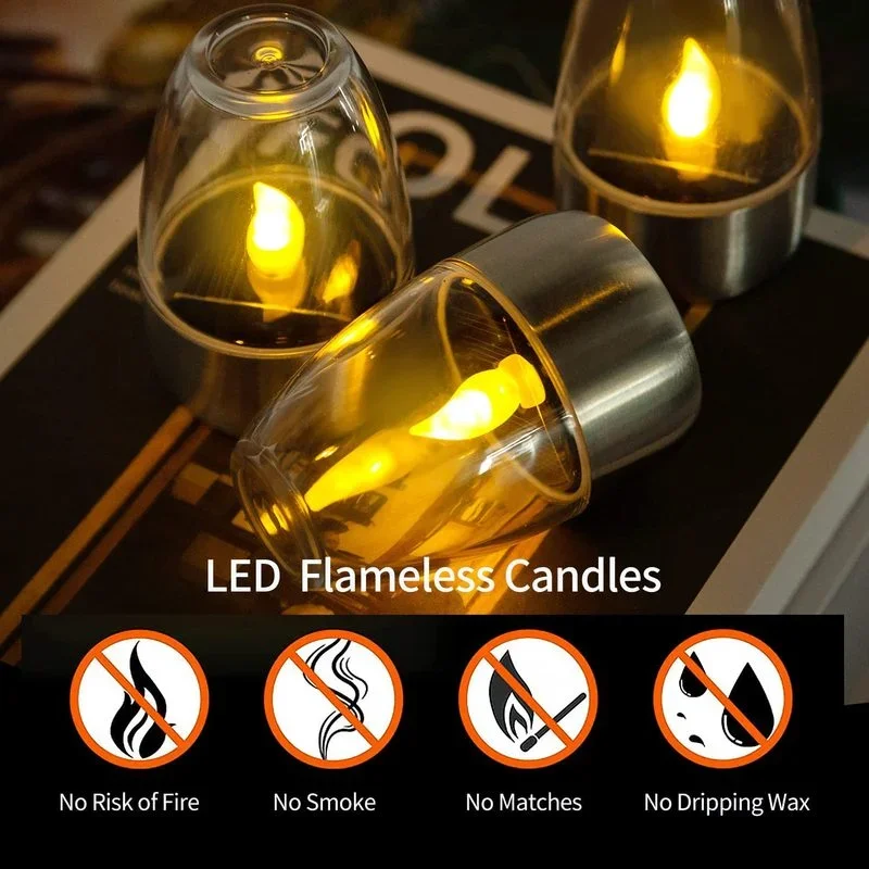 Solar Powered Flameless Candle - Smart Garden Lighting System ulasan dan harga