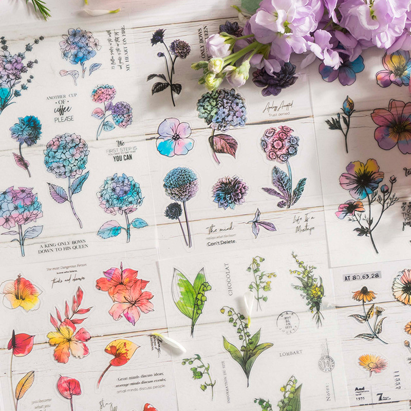 30pcs Kawaii Stationery Sticke - Garden Journal Planner ulasan dan harga