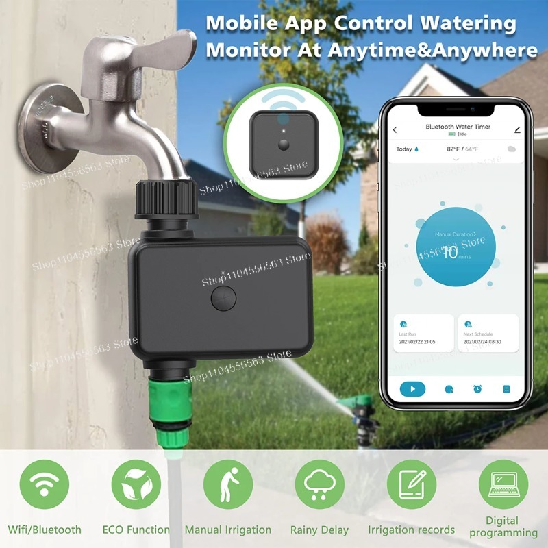 Smart WiFi Garden Watering Tim - Smart Garden Valve ulasan dan harga