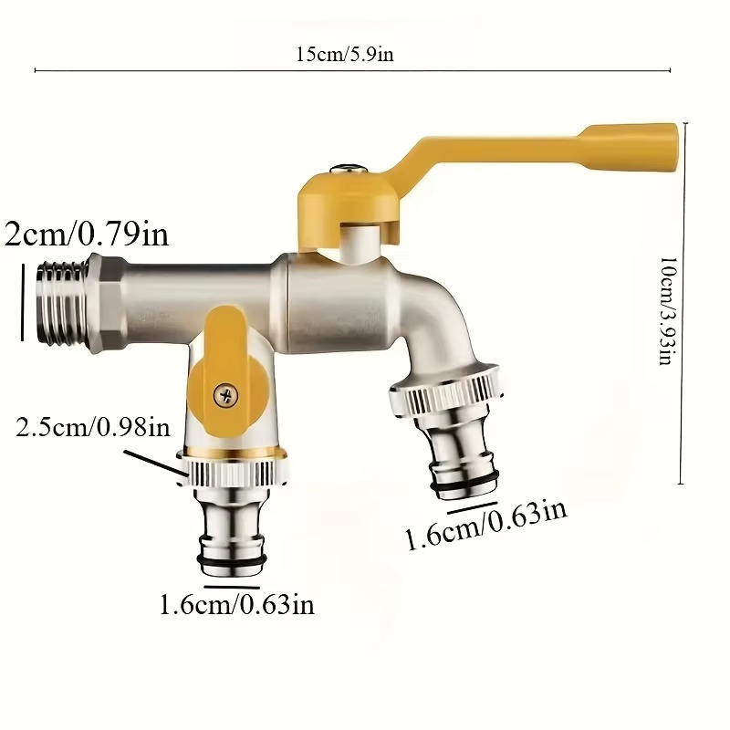 Double outlet garden hose fauc - Smart Garden Tap ulasan dan harga