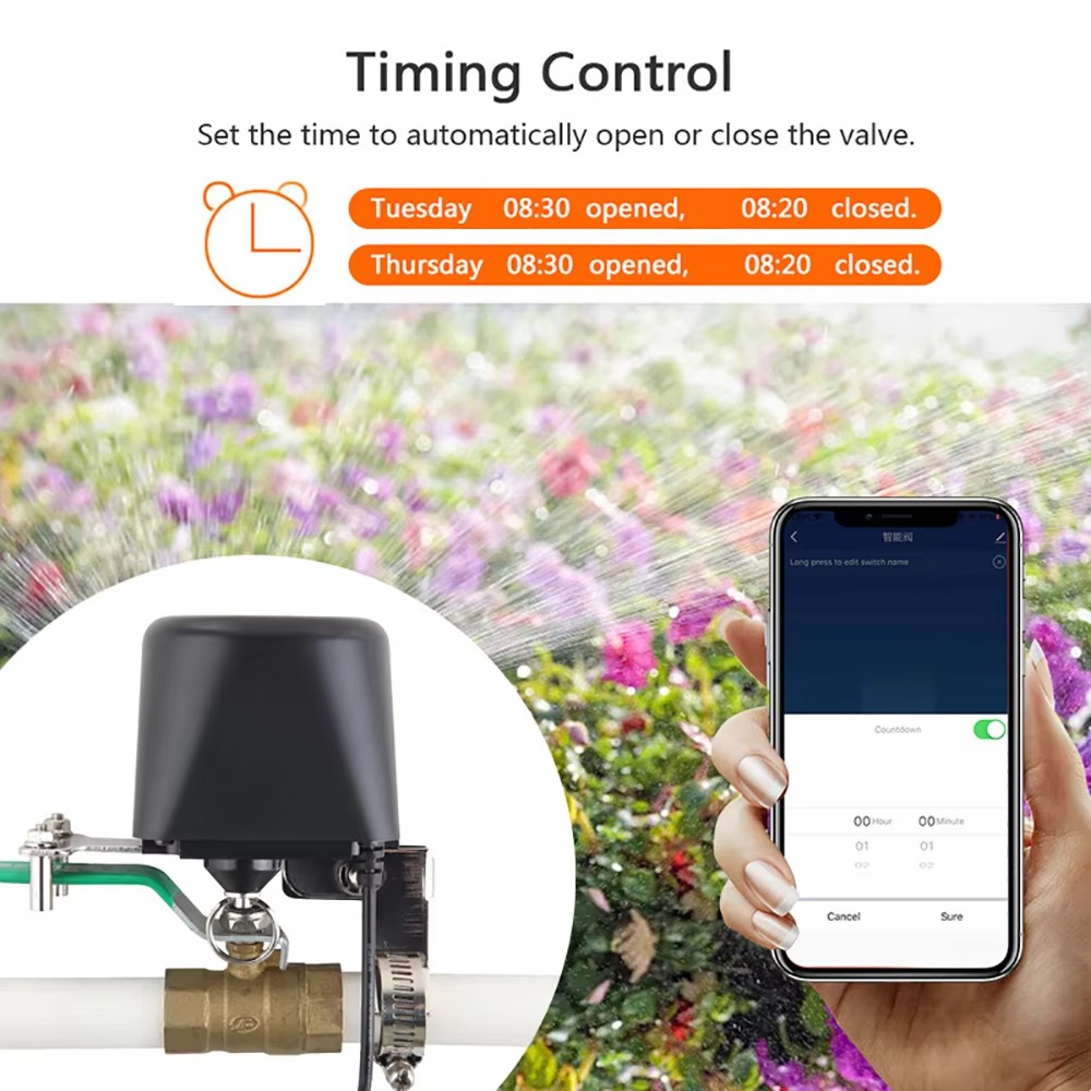 Tuya Zigbee or Wifi Water Valv - Smart Garden Valve ulasan dan harga
