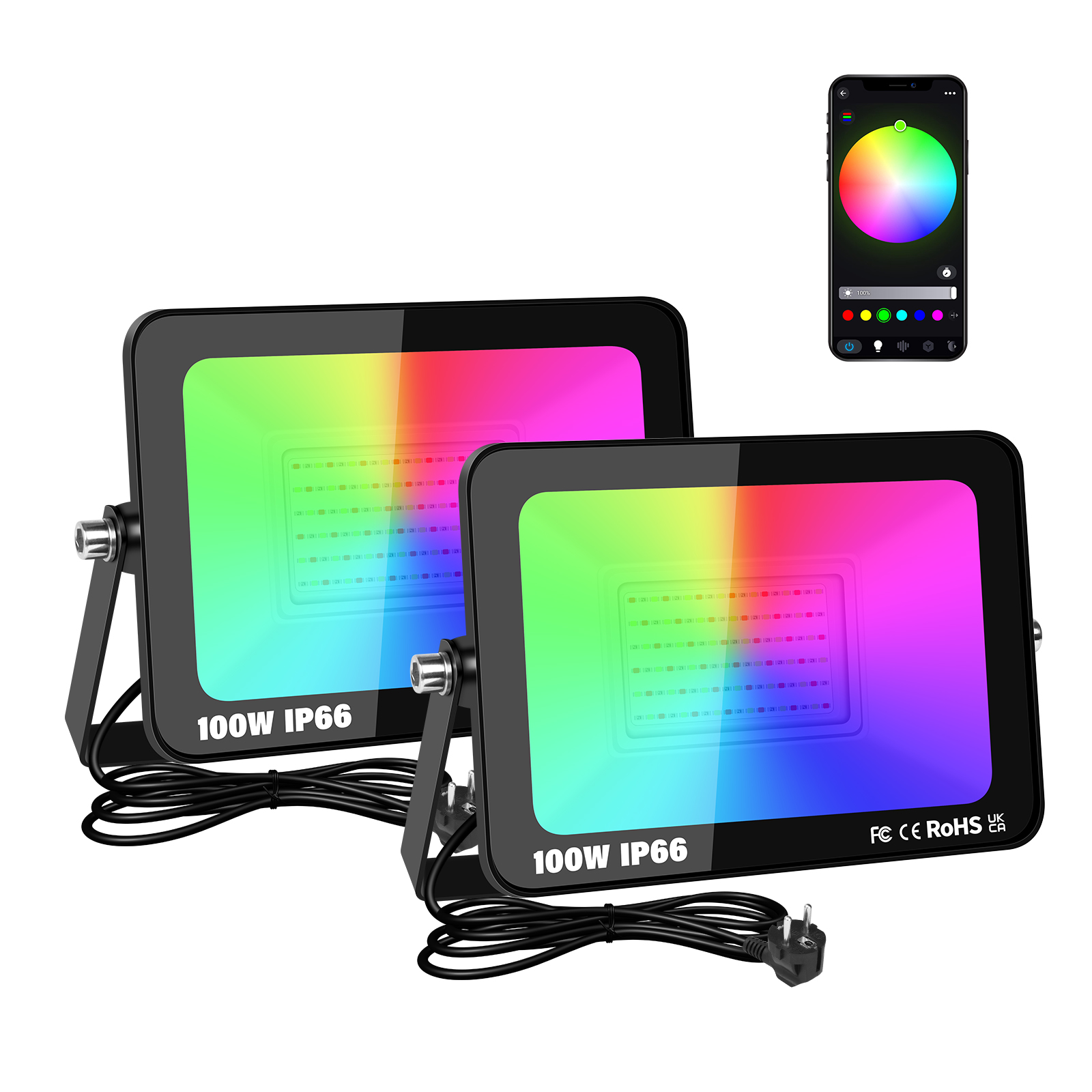 SKYWORLD APP RGB Smart Floodli - Smart Garden Drawing ulasan dan harga