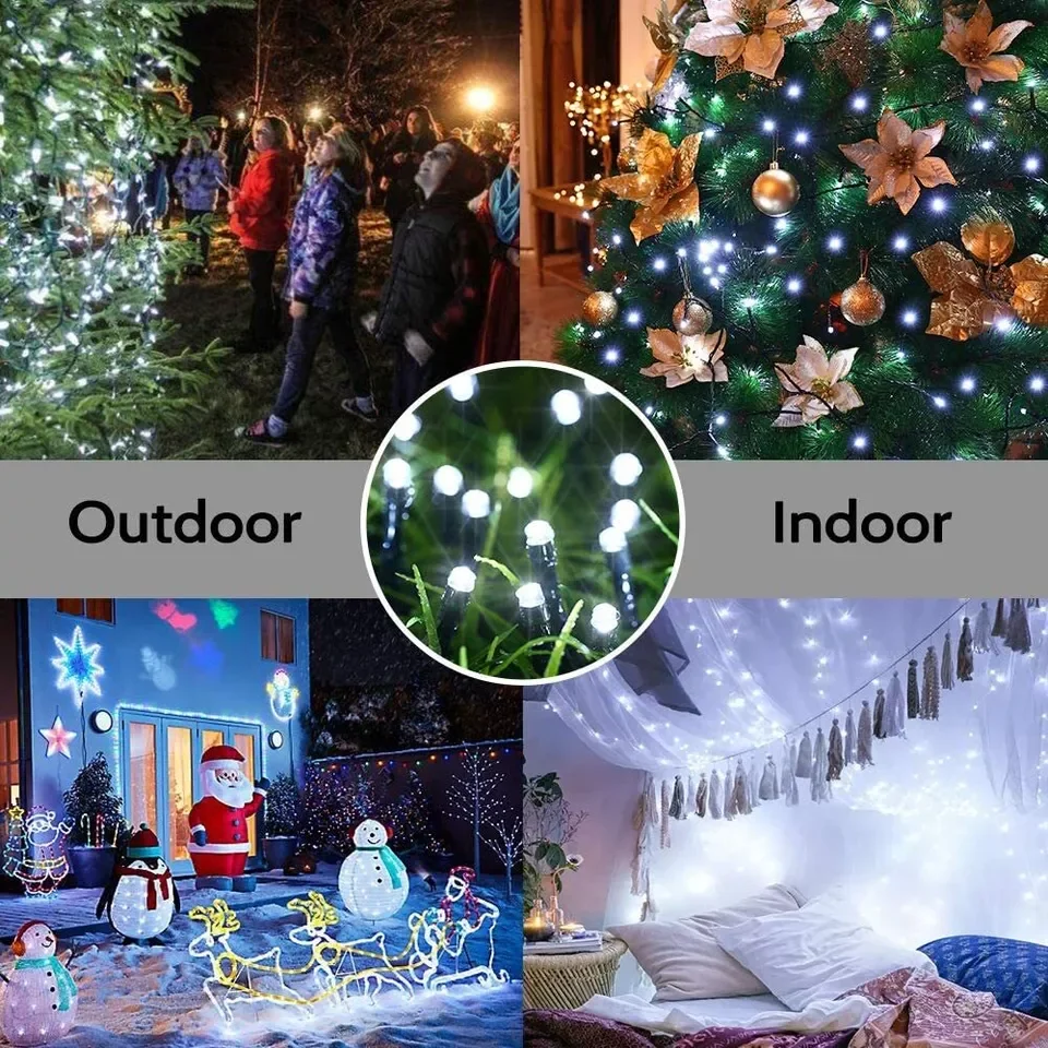 LED Solar Light String 8 Funct - Smart Garden Lighting System ulasan dan harga