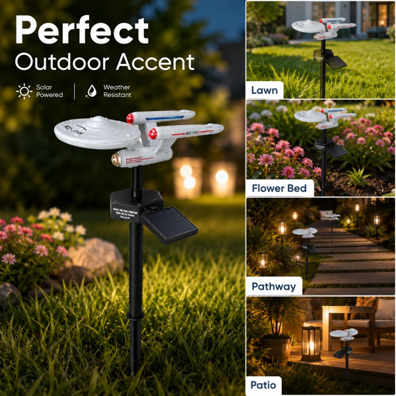 Star Trek USS Enterprise Solar - Smart Garden Lighting System ulasan dan harga