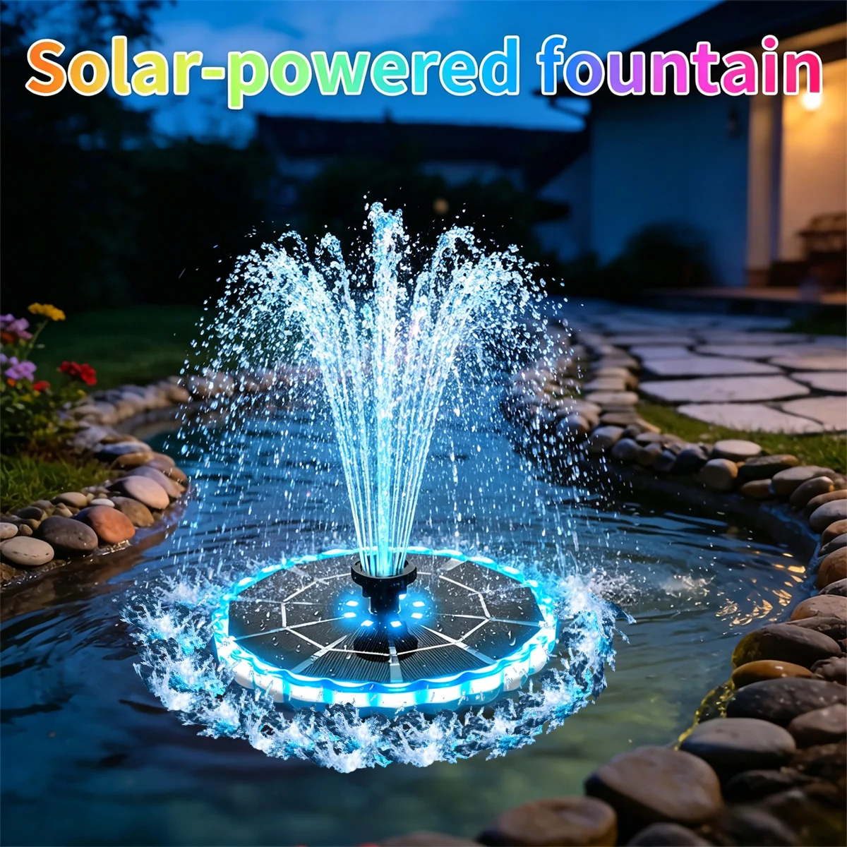 3.5W Outdoor Solar Fountain fo - Smart Garden Lighting System ulasan dan harga
