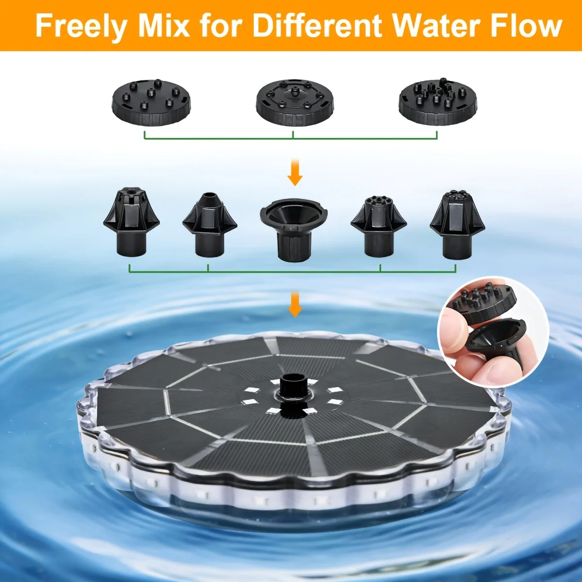 3.5W Outdoor Solar Fountain fo - Smart Garden Lighting System ulasan dan harga