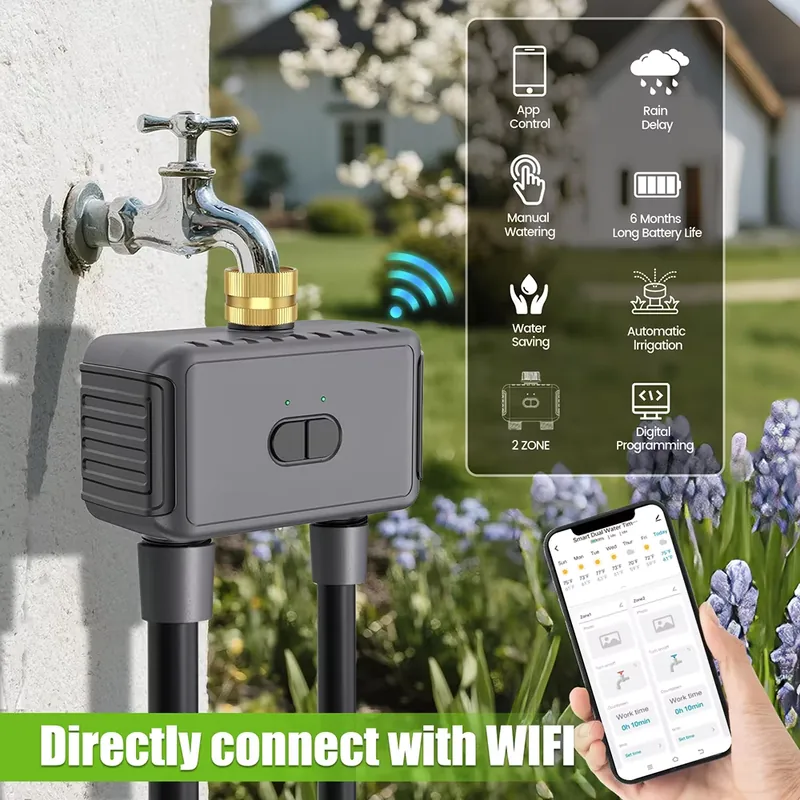 WAP01 WiFi APP Control Dual Ho - Smart Garden Irrigation ulasan dan harga
