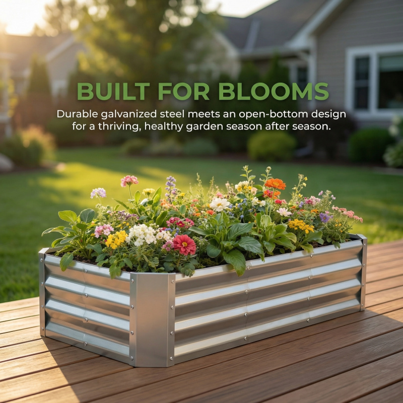 Large Bottomless Galvanized Ga - Smart Garden Storage ulasan dan harga