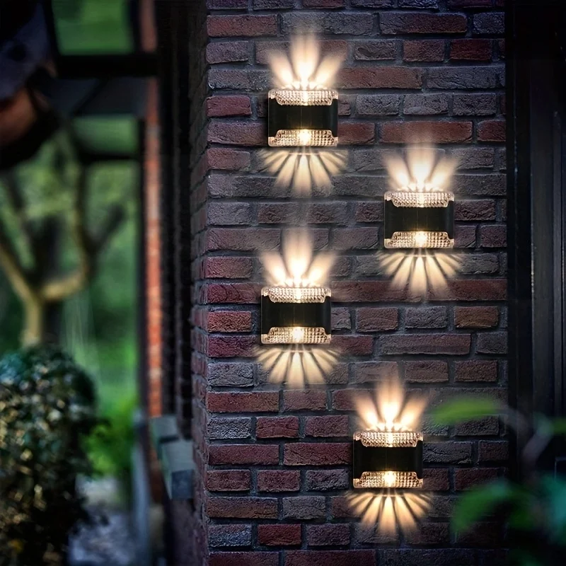4pc Solar Wall Light: Outdoor  - Smart Garden Light Controller ulasan dan harga