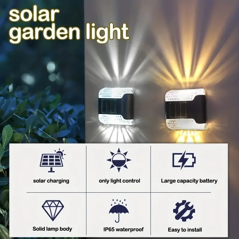 4pc Solar Wall Light: Outdoor  - Smart Garden Light Controller ulasan dan harga