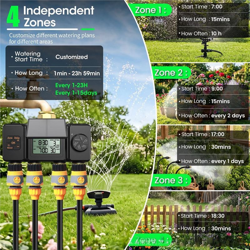GYTB-Solar Irrigation Timer Au - Smart Garden Tap Timer ulasan dan harga