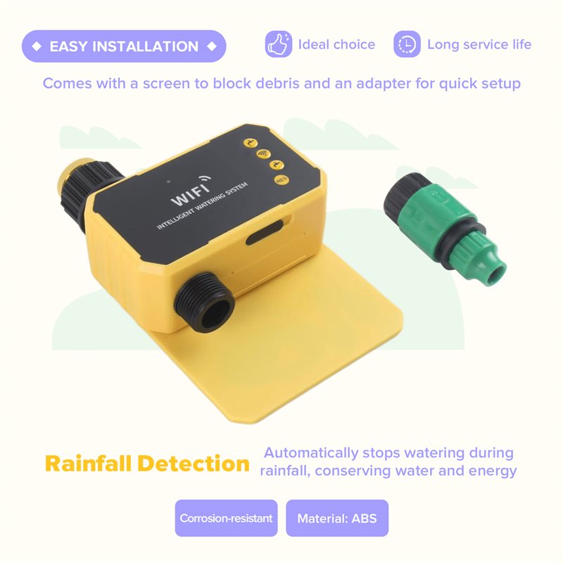 Zigbee Solar Powered WIFI Irri - Smart Garden Tap Timer ulasan dan harga