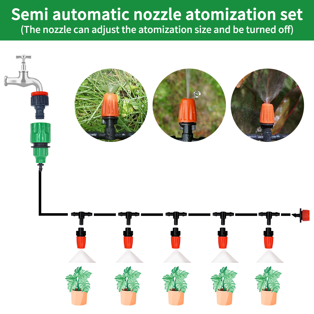 Fog Nozzles Irrigation Kit 5M- - Smart Garden Auk ulasan dan harga