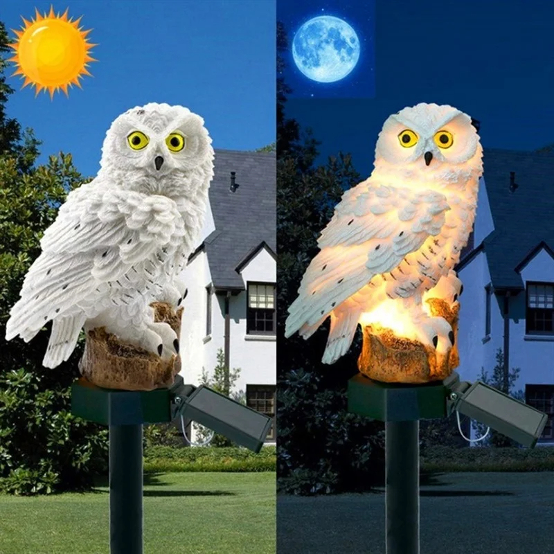 Solar Owl Statue Garden Light  - Smart Garden Lighting System ulasan dan harga