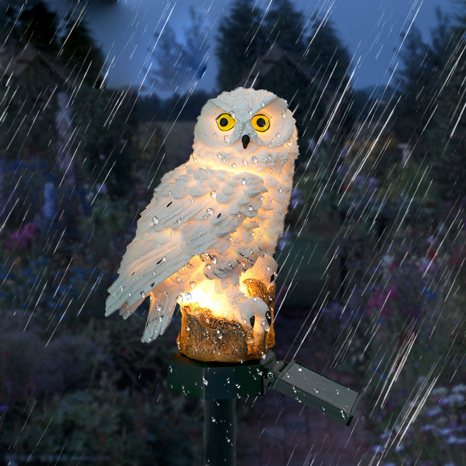 Solar Owl Statue Garden Light  - Smart Garden Lighting System ulasan dan harga