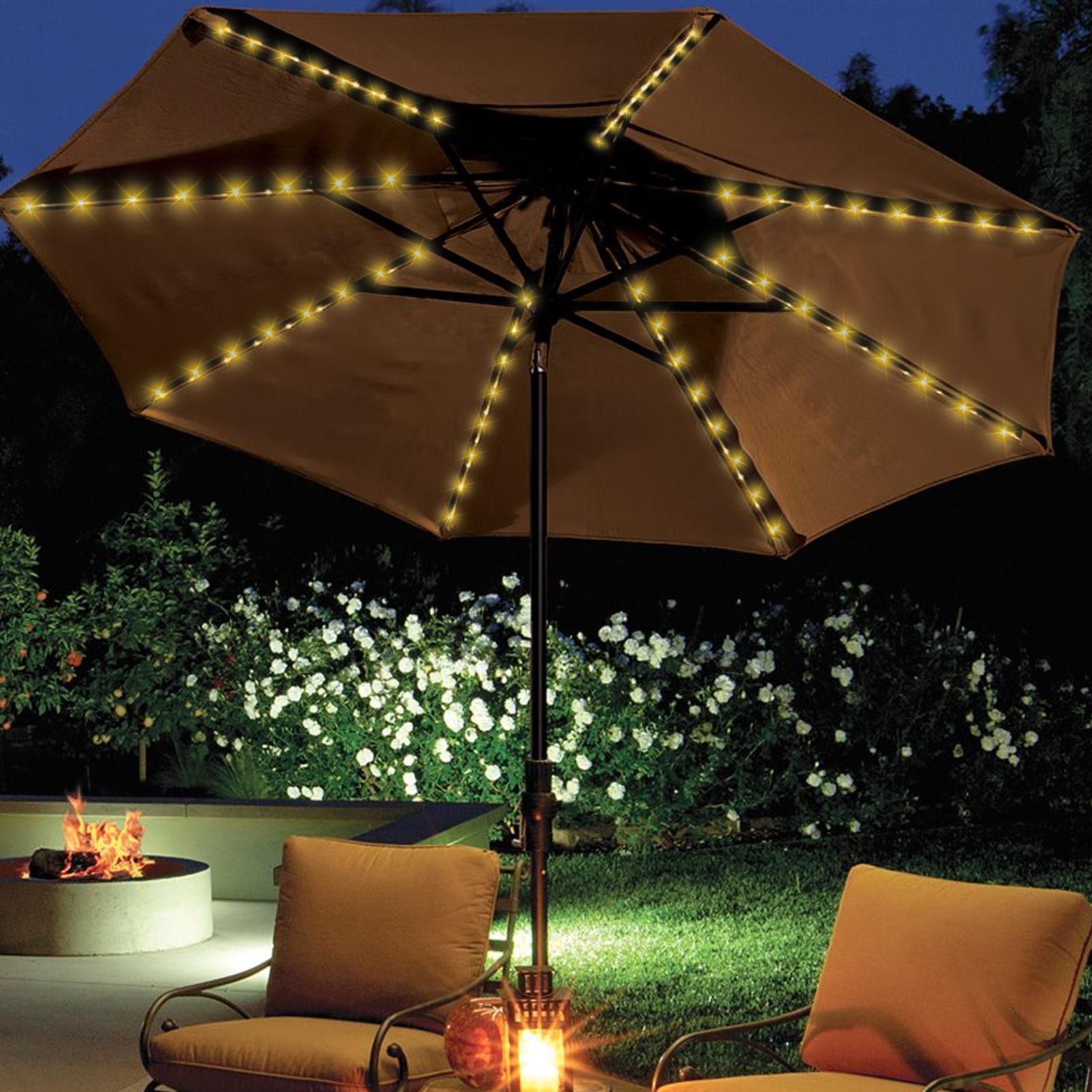 Solar Umbrella String Light 10 - Smart Garden Lighting System ulasan dan harga
