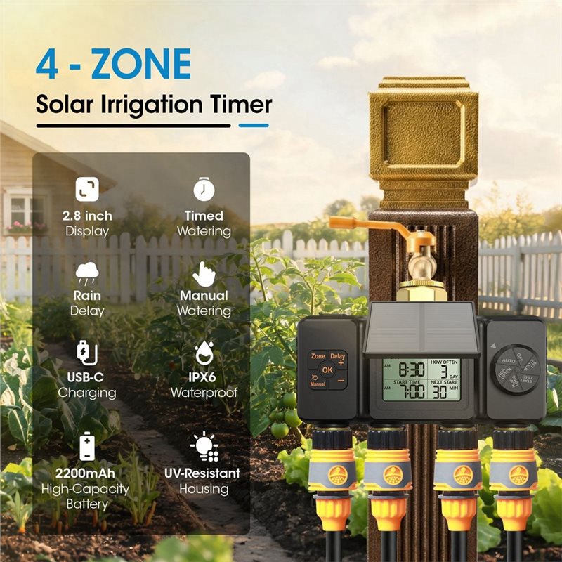 B97A-BSP3/4 Solar Irrigation T - Smart Garden Tap Timer ulasan dan harga