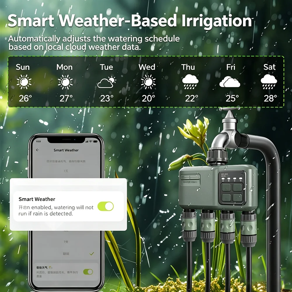 WiFi RF433 Smart Garden Sprink - Smart Garden Valve ulasan dan harga