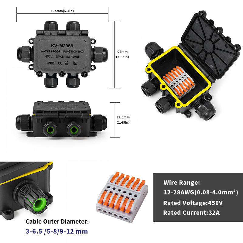 IP68 Waterproof Junction Box 2 - Smart Garden Storage ulasan dan harga