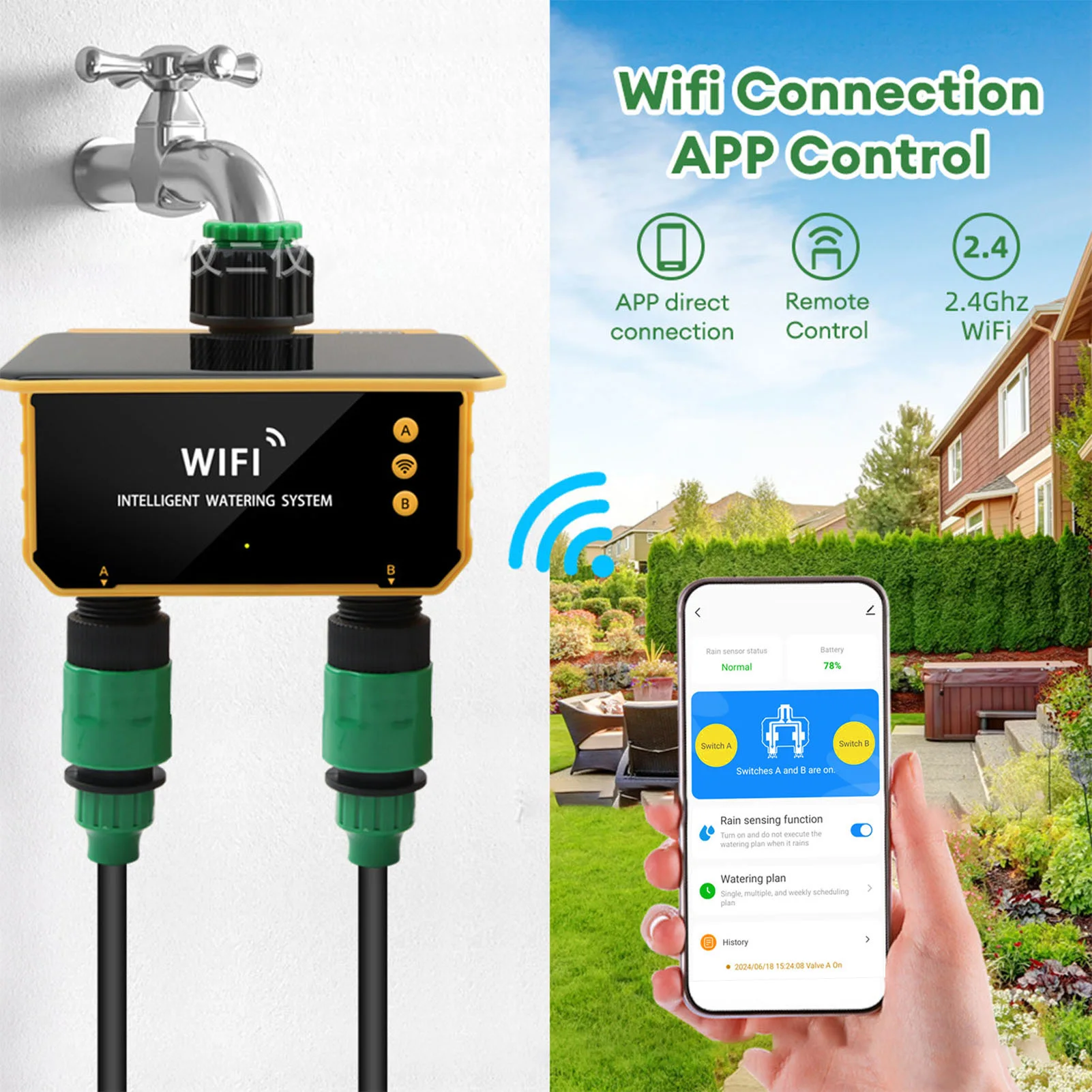 Solar WiFi Smart Irrigation Ti - Smart Garden Irrigation ulasan dan harga