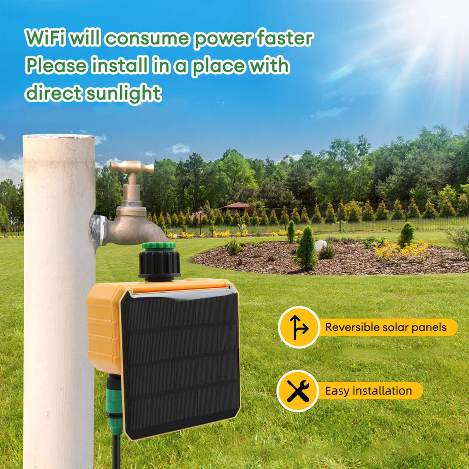 Solar WiFi Smart Irrigation Ti - Smart Garden Irrigation ulasan dan harga