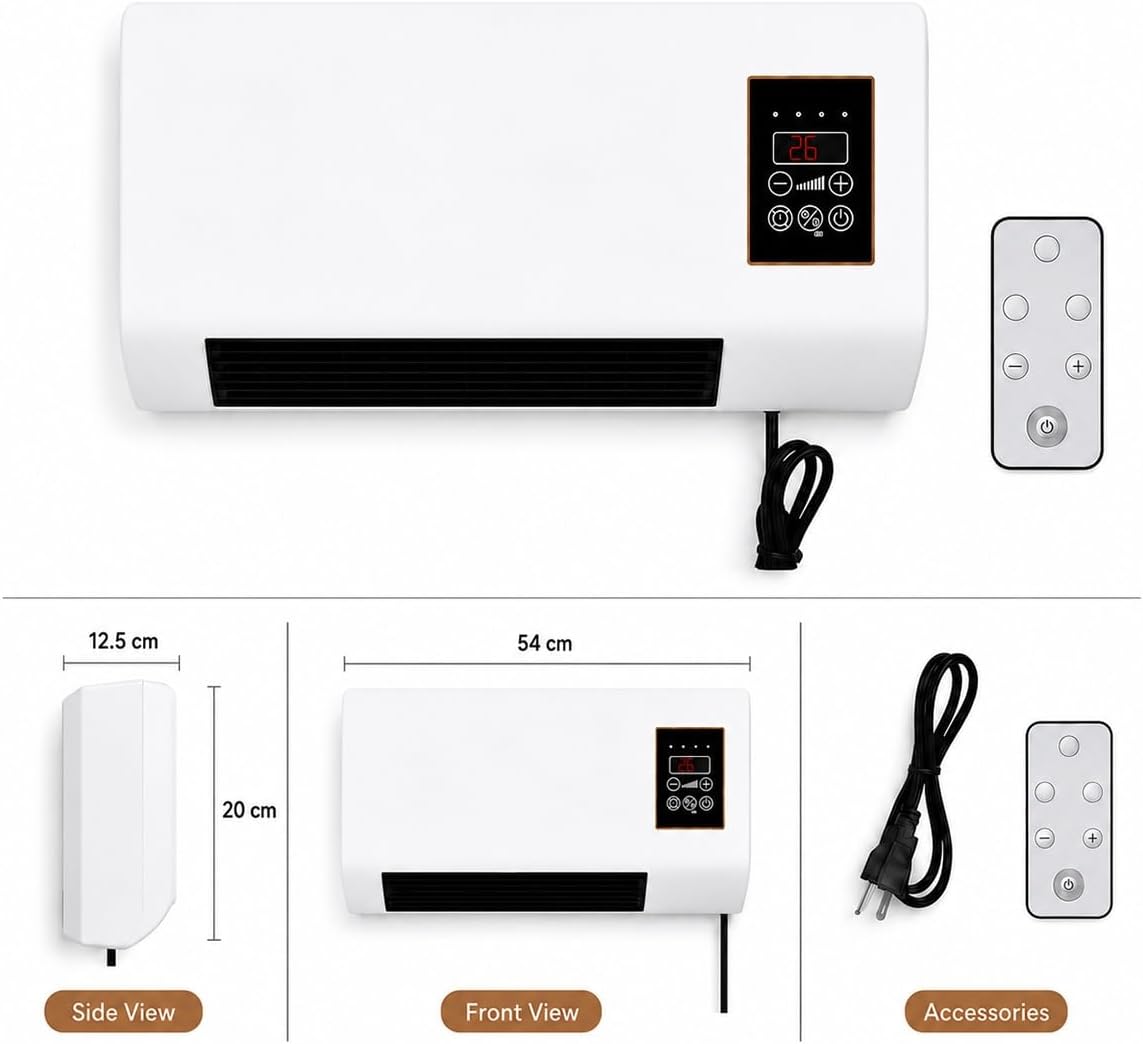 1800W Wall Mounted Air Conditi - Smart Garden Rooms ulasan dan harga