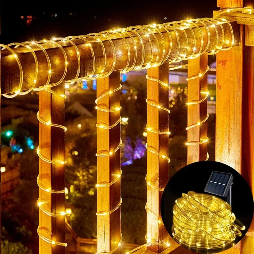 Solar Rope Lights Outdoor Blue - Smart Garden Lighting System ulasan dan harga