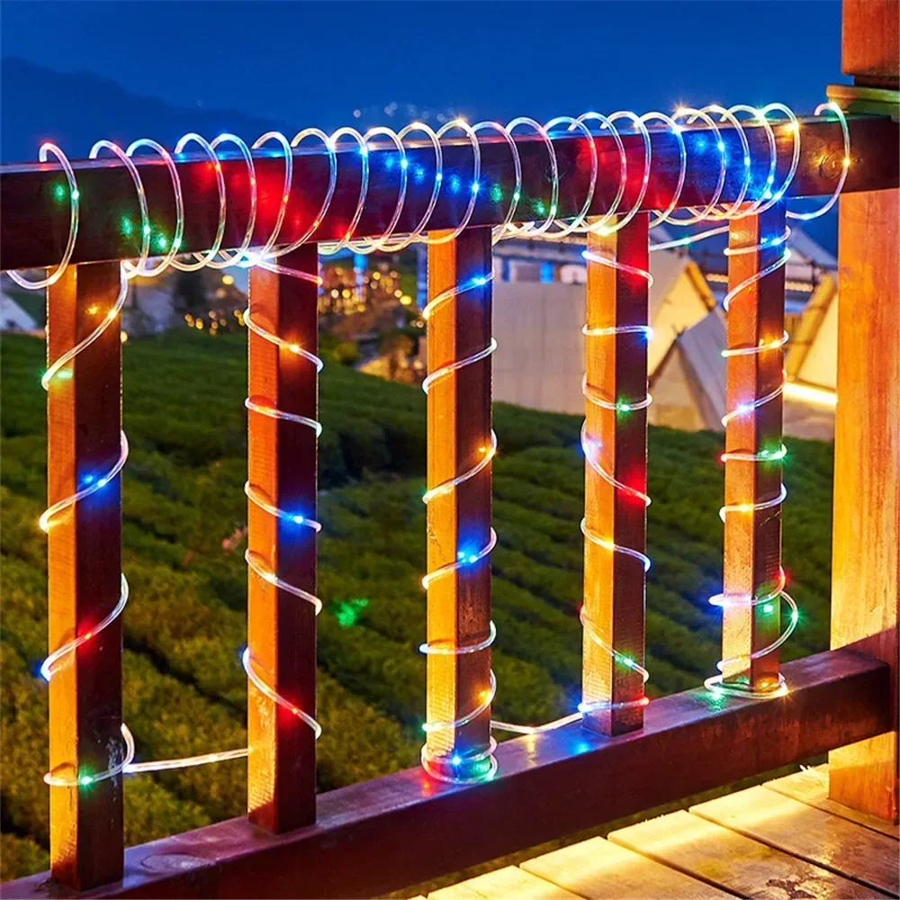 Solar Rope Lights Outdoor Blue - Smart Garden Lighting System ulasan dan harga