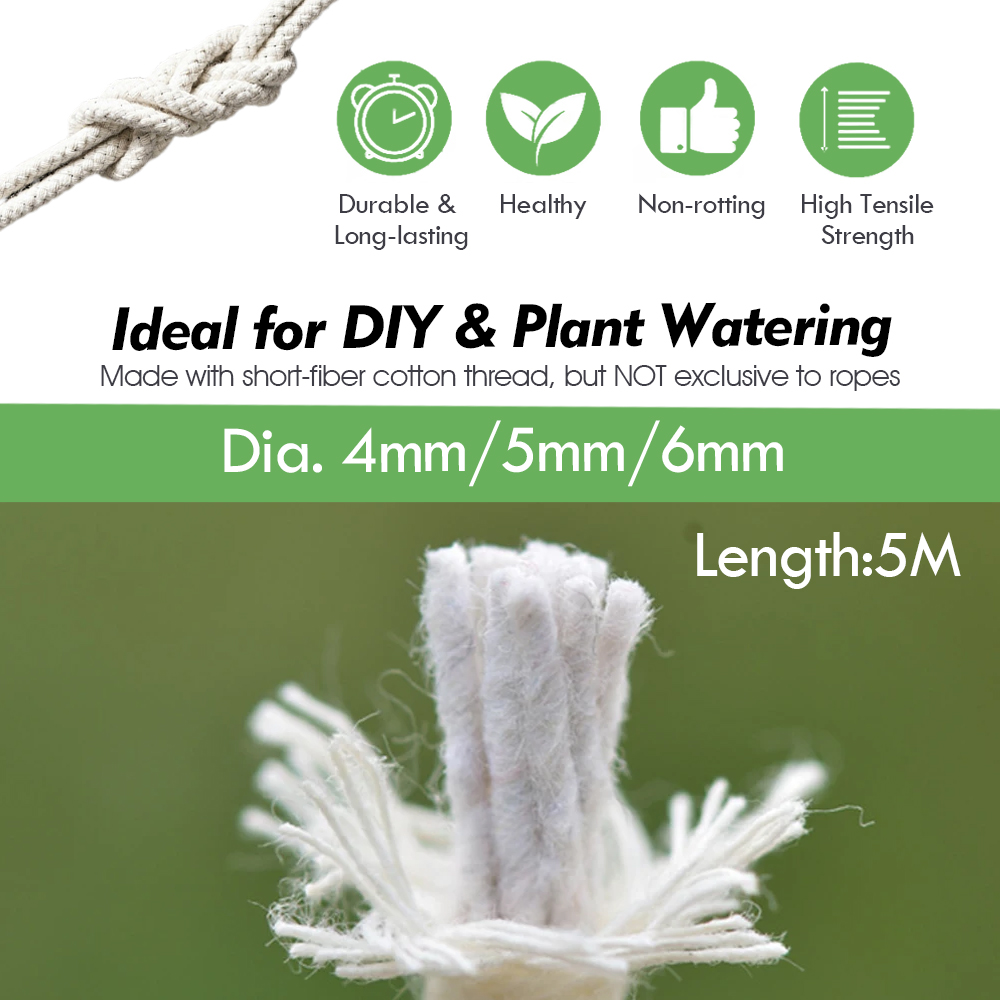 4/5/6mm Self Watering Cotton W - Smart Garden Auk ulasan dan harga